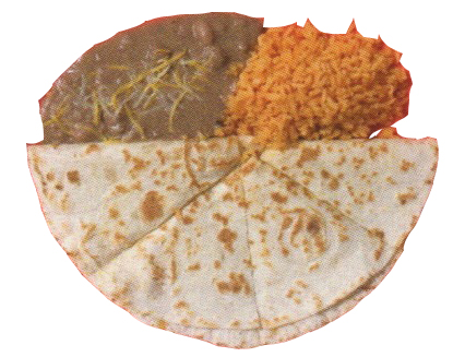 Quesadilla – Served with rice, beans, or french fries